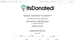 Desktop Screenshot of itsdonated.com